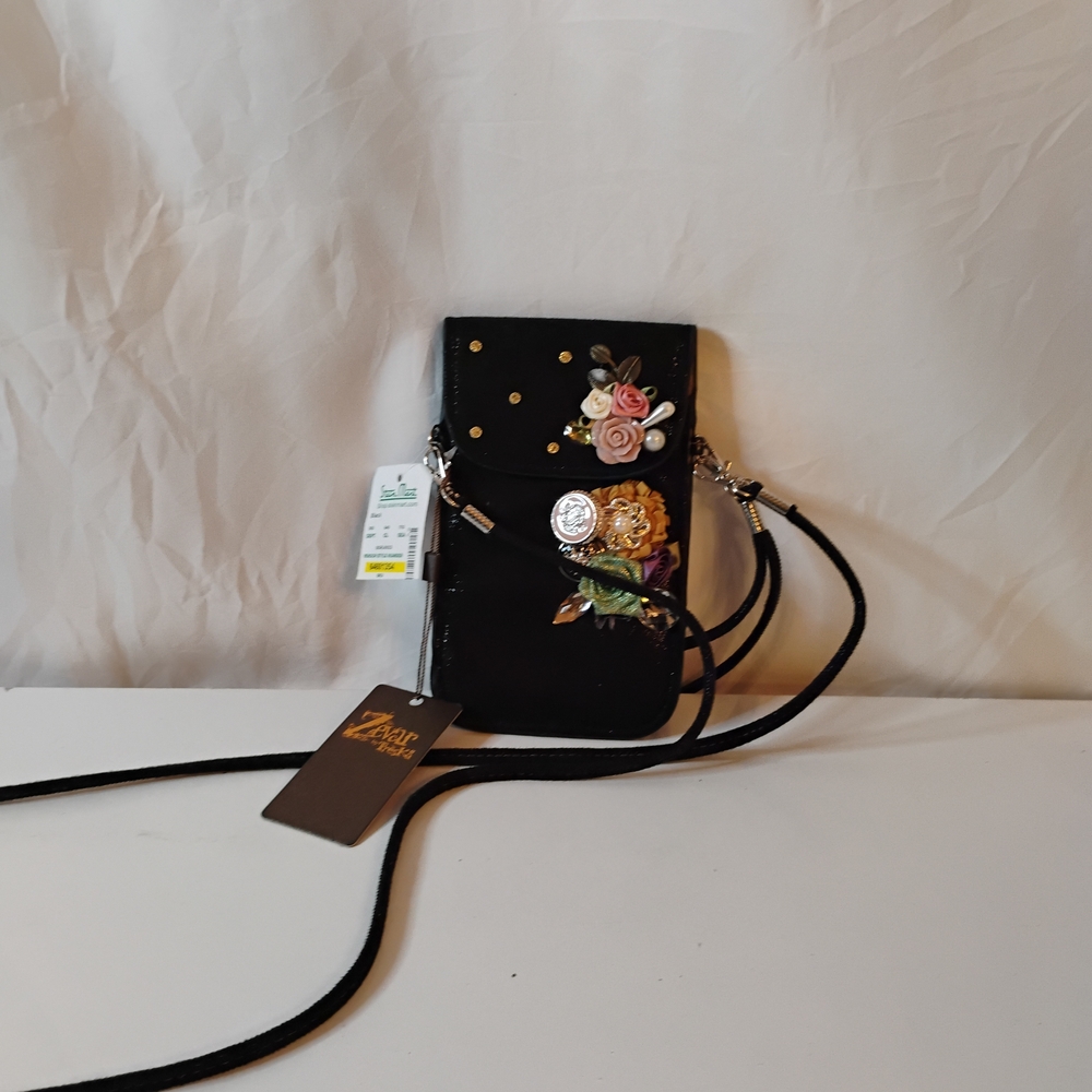 Zevar by Treska Floral Embellish Crossbody Phone Case